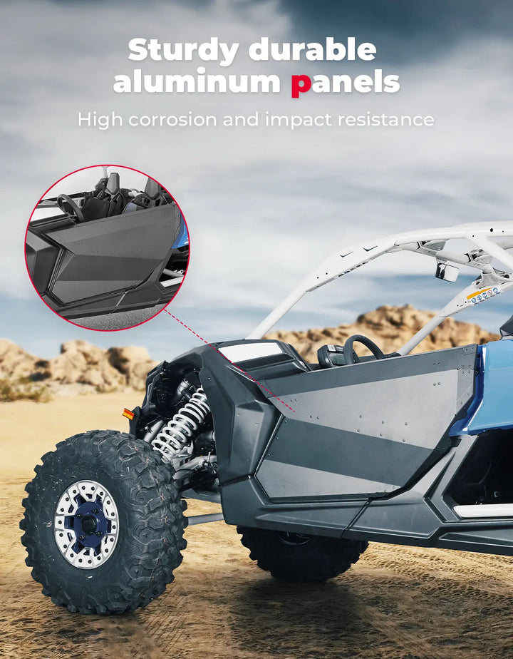 Set of Aluminum Front Full Doors for Can-Am Maverick X3 and X3 Max