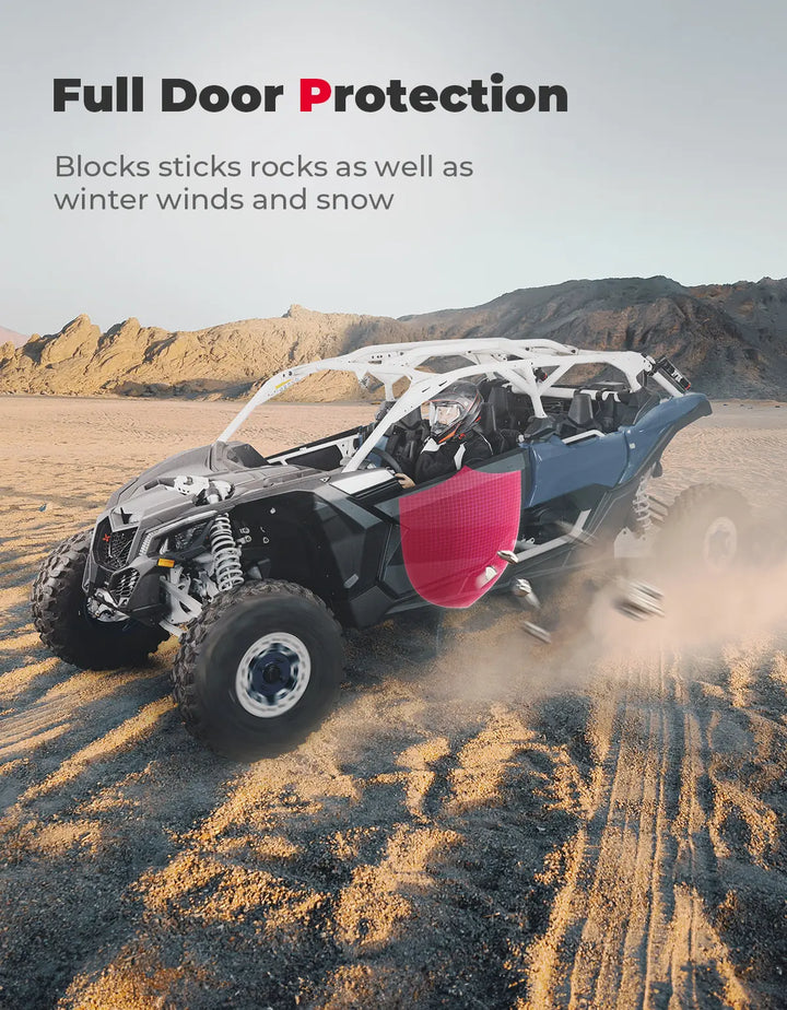 Set of Aluminum Front Full Doors for Can-Am Maverick X3 and X3 Max