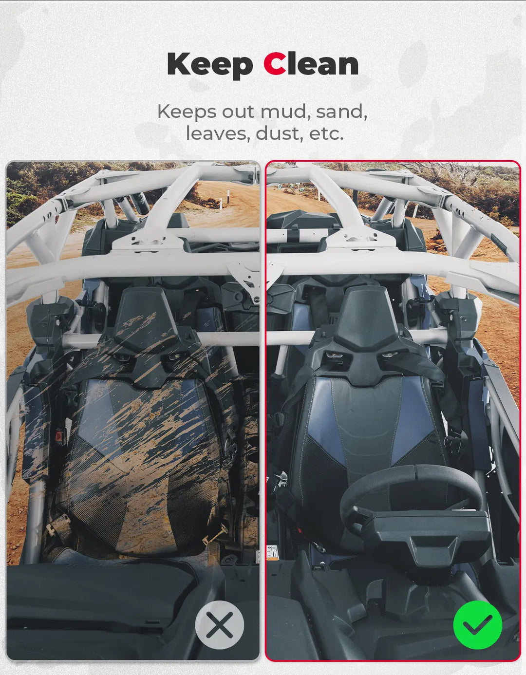 Set of Aluminum Front Full Doors for Can-Am Maverick X3 and X3 Max