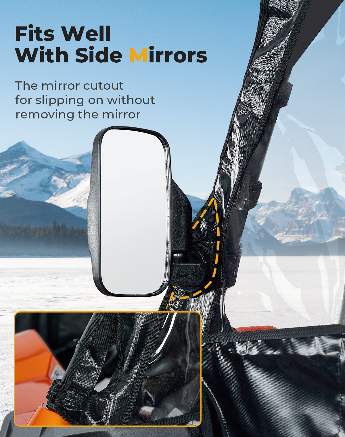 Soft Cab Enclosure Doors for CFmoto ZForce 500 | 800 | 1000