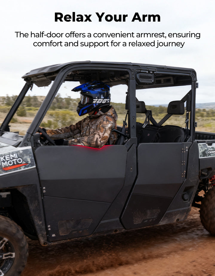 Aluminum Half Doors for Polaris Ranger Crew XP 1000 (2019-2026)