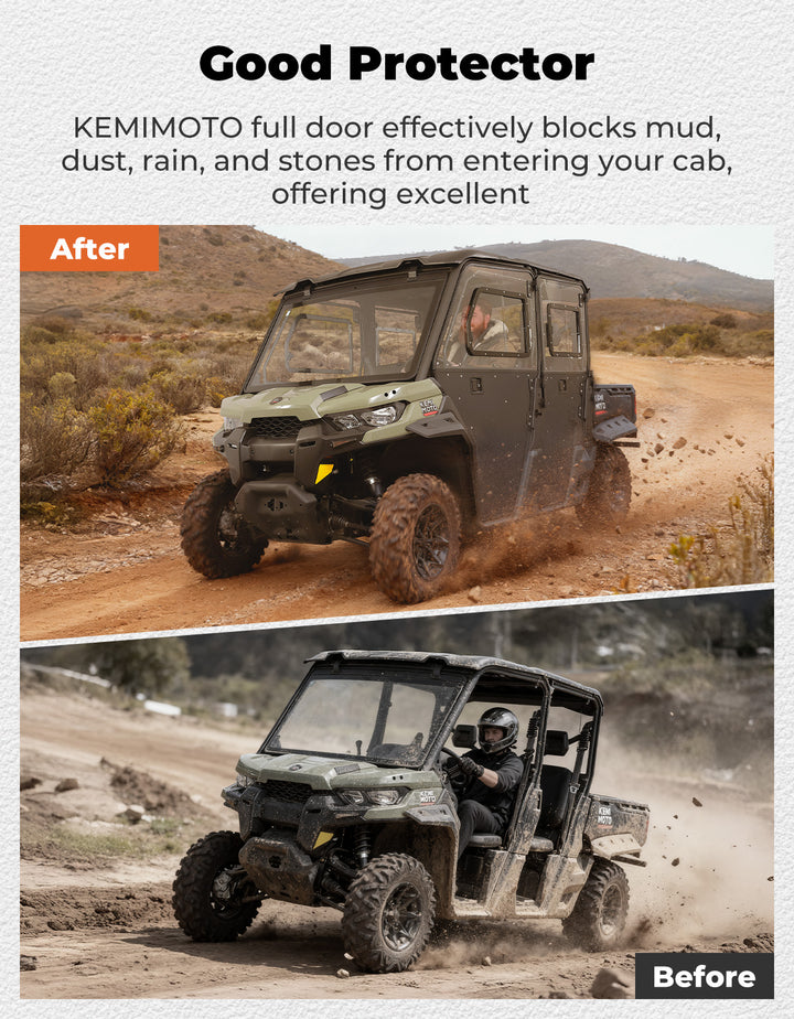 2-in-1 Door Combo for Can-Am Defender MAX & HD