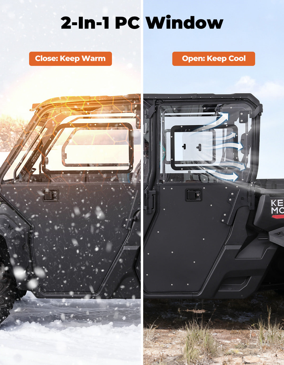 Full Doors for Can-Am Defender MAX HD 7/8/9/10 2017-2026 – CA Kemimoto