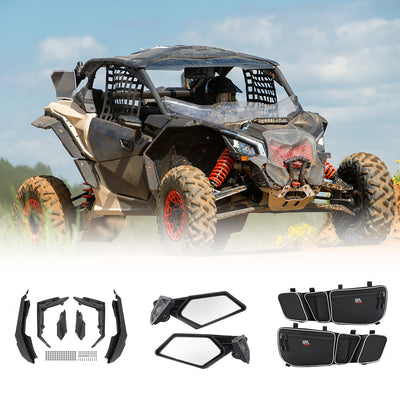 Fender flares & Side mirrors & Door bags for Can-am Maverick X3 / X3 MAX