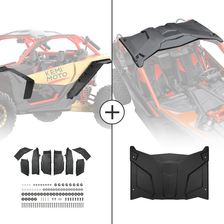 Extended Fender Flares & Hard Roof for Can-Am Maverick X3