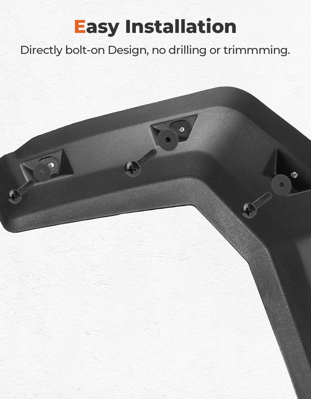 Front and Rear Extended Mud Guards for Can Am Defender