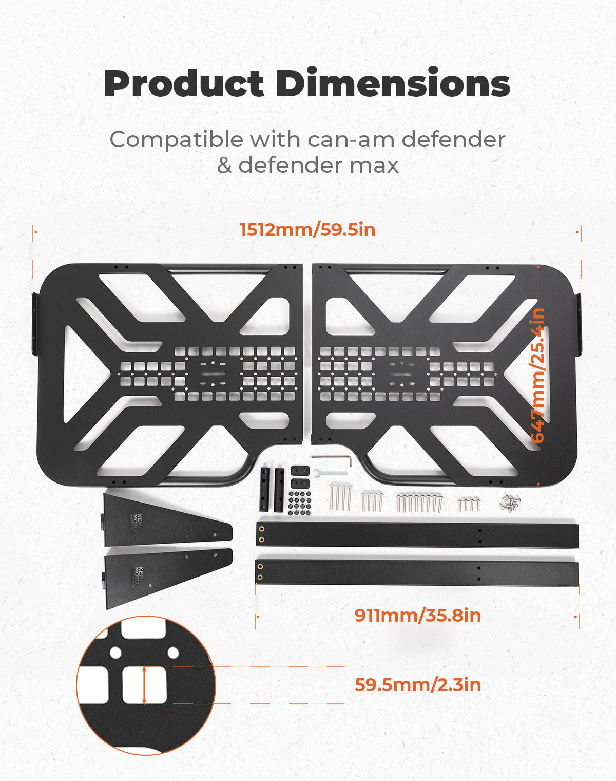 Headache Rack Assembly for Can-Am Defender HD5|7|8|9|10