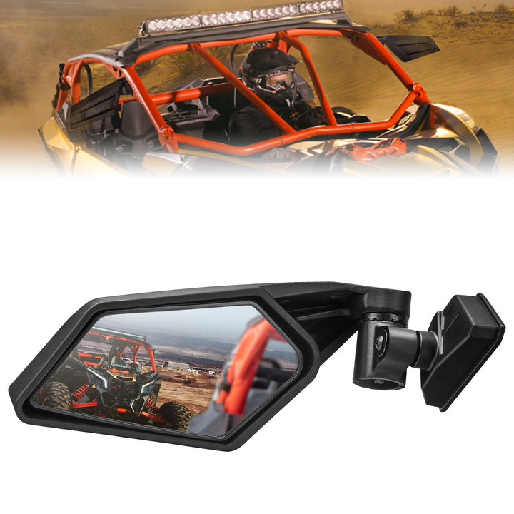 1 Pair Upgraded Side View Mirror for Can Am Maverick X3 Max 2017-2024