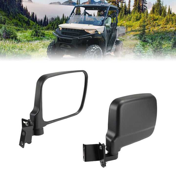 UTV Rear View Side Mirrors 7.8" Large Pro-fit Cab for Polaris Ranger 500/570/XP 900