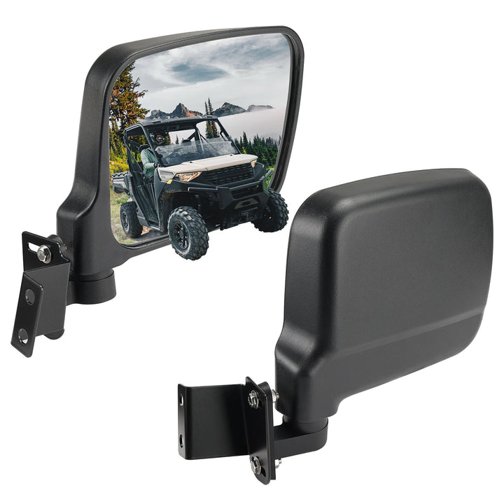 UTV Rear View Side Mirrors 7.8" Large Pro-fit Cab for Polaris Ranger 500/570/XP 900