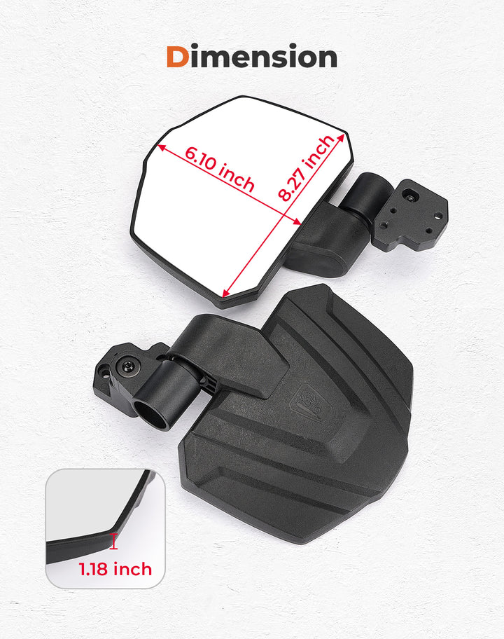 One Pair Side Mirrors for Can Am Defender /  MAX