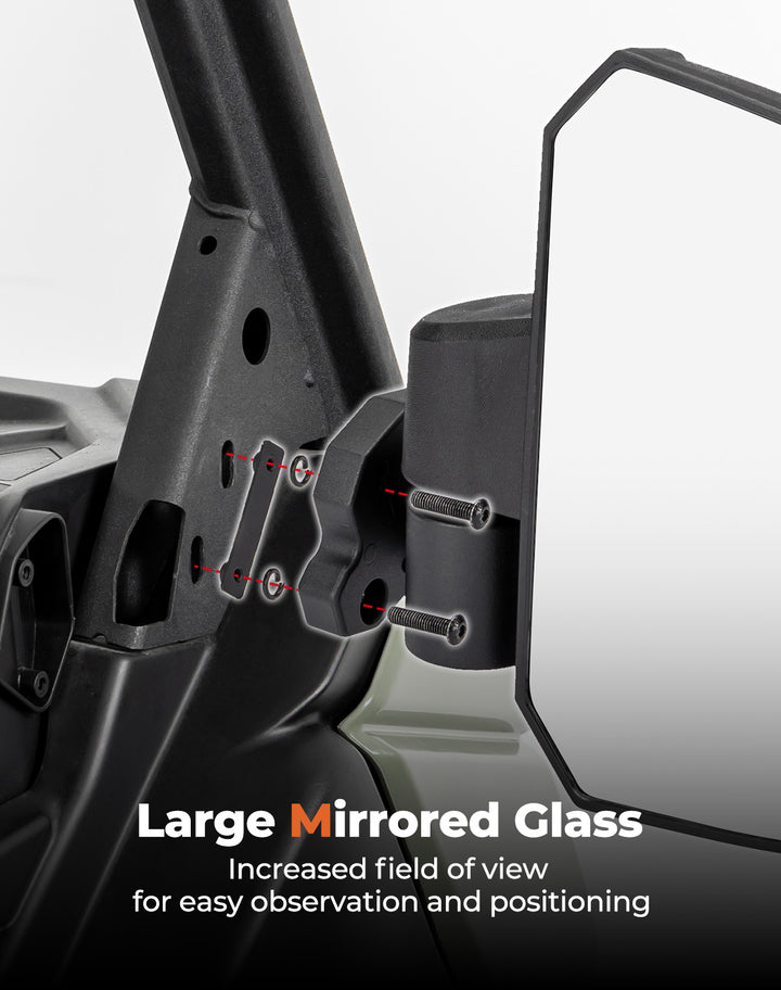 One Pair Side Mirrors for Can Am Defender /  MAX