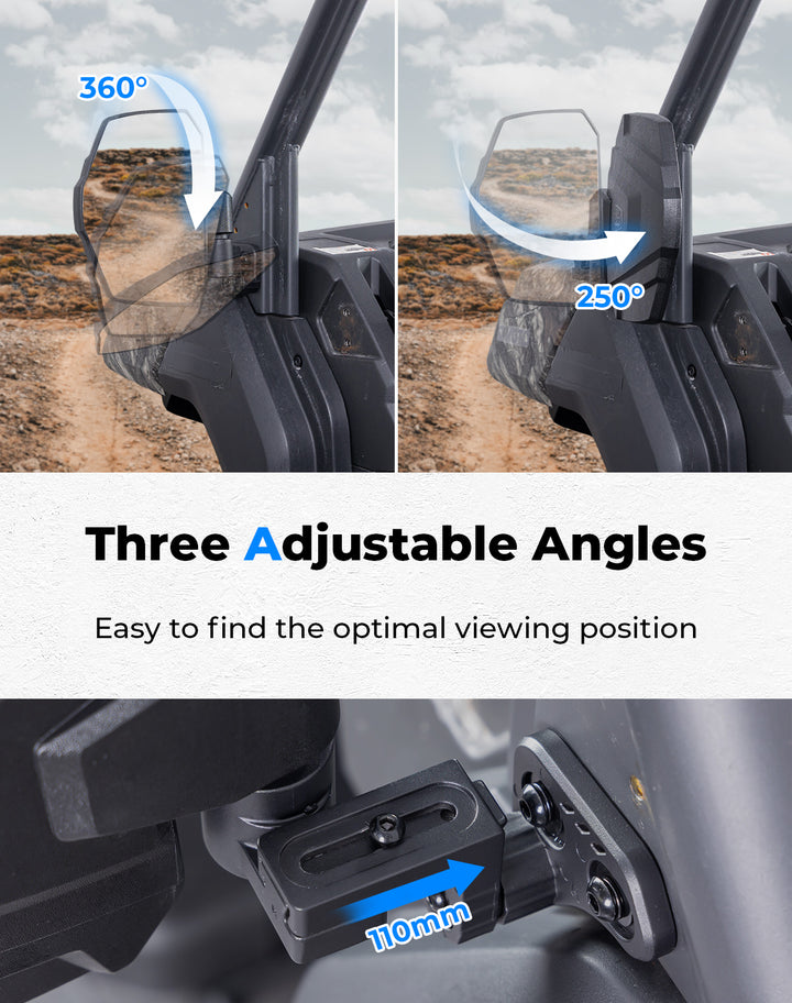 UTV Side Mirrors For CFMOTO UFORCE 1000/1000XL 2019-2025