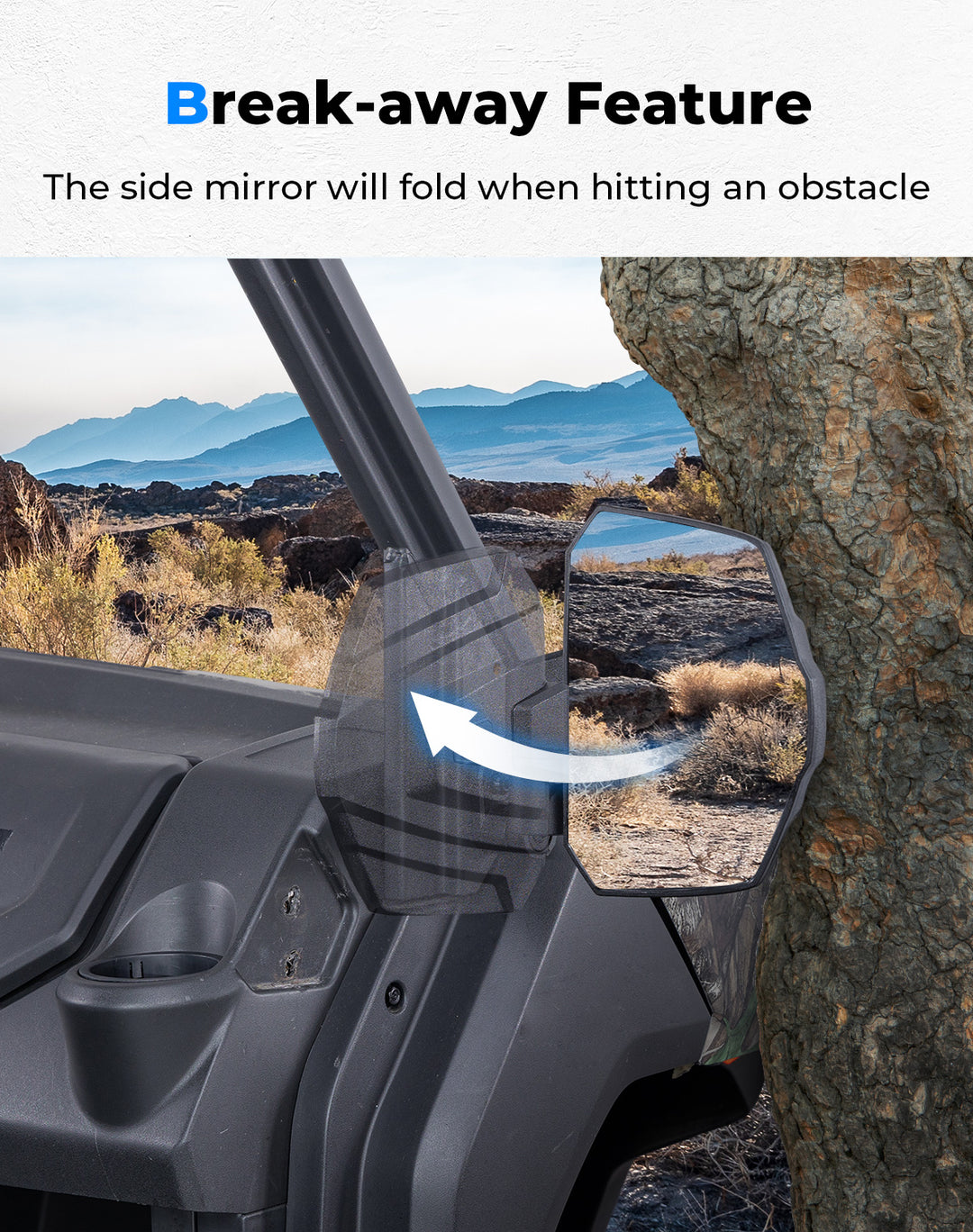 UTV Side Mirrors For CFMOTO UFORCE 1000/1000XL 2019-2025