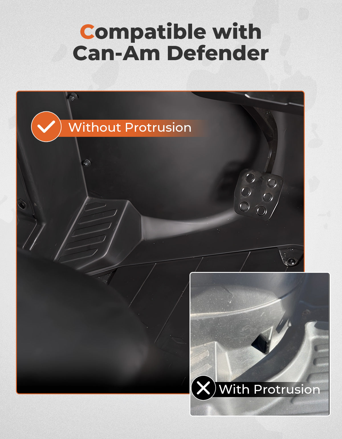 TPE Floor Mats for Can-Am Defender