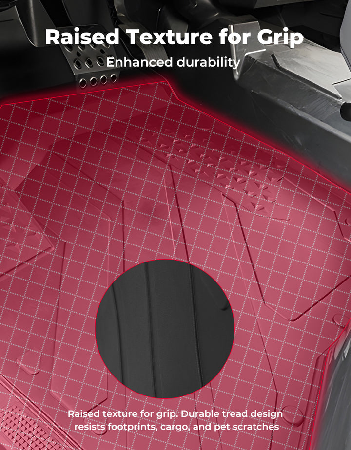 4pcs TPE Floor Mats Anti-Slip Mats for Ranger CREW XD 1500 2024+