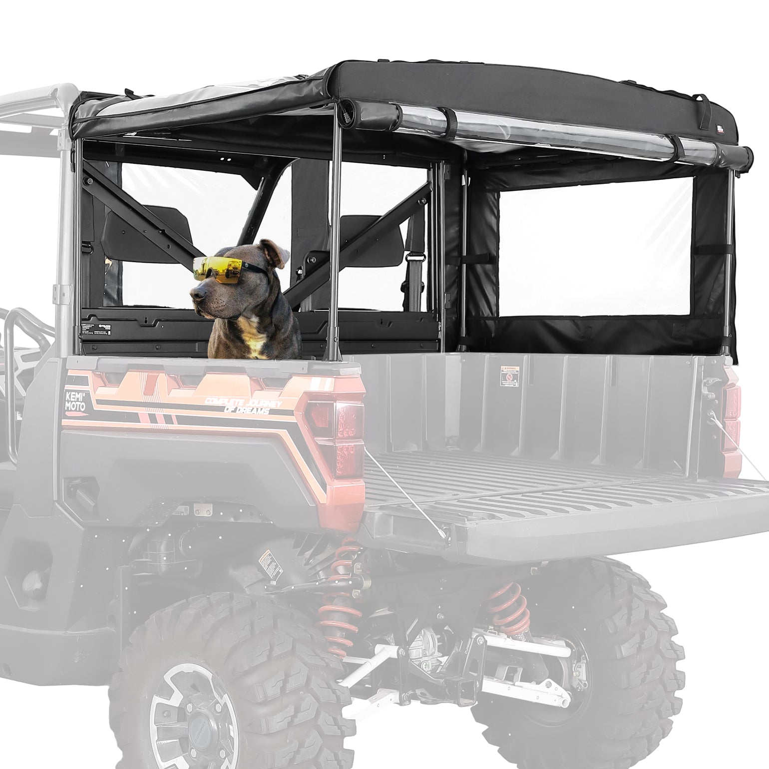 UTV Soft Cargo Camper Bed Cover Rack for Polaris Ranger 570 Full-size/XP 900/1000 / XP 1000 / Crew