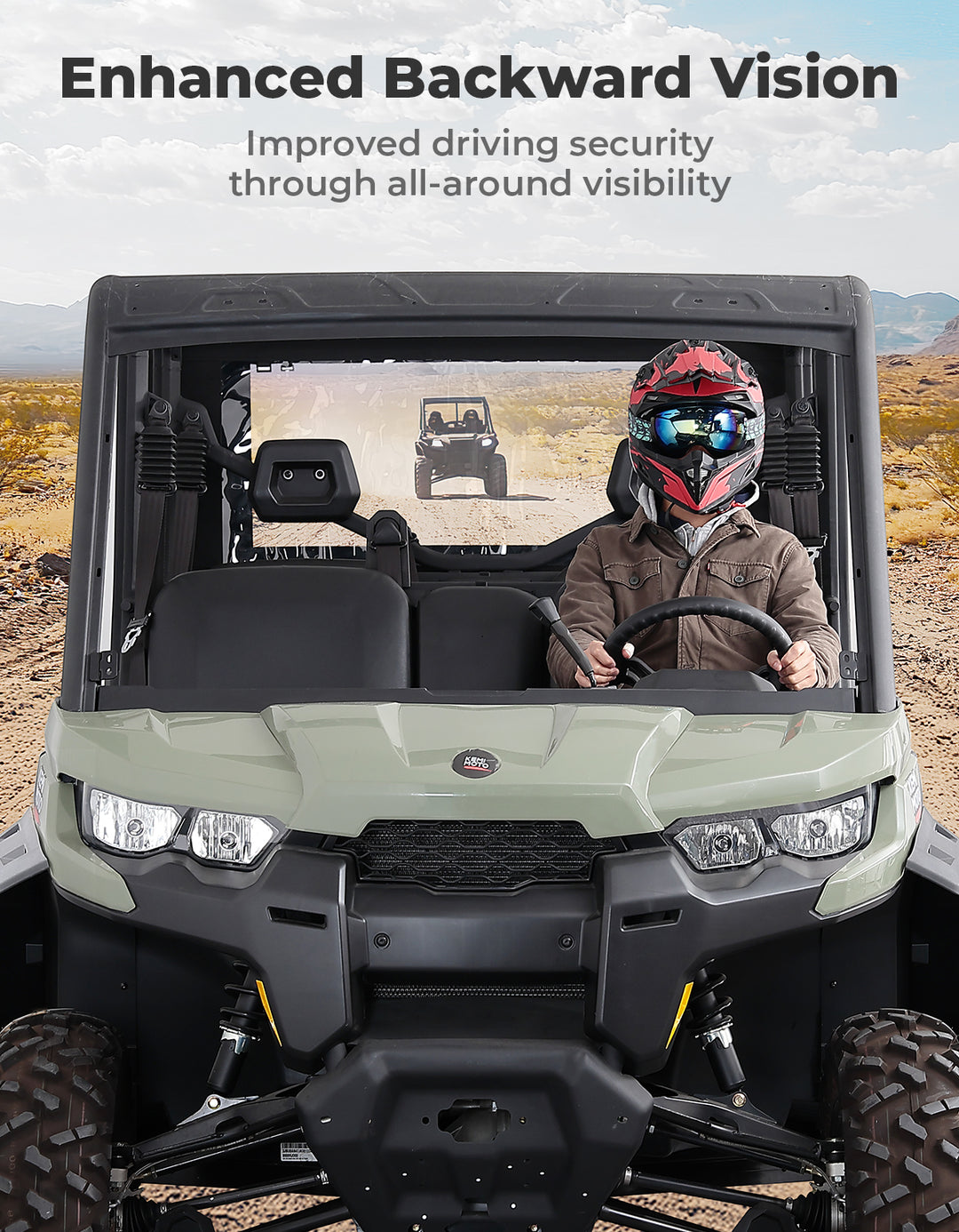 UTV Soft Cargo Camper Bed Cover for Can-Am Defender