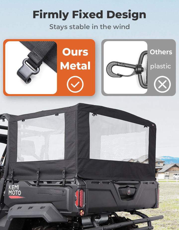 UTV Soft Cargo Camper Bed Cover for Can-Am Defender