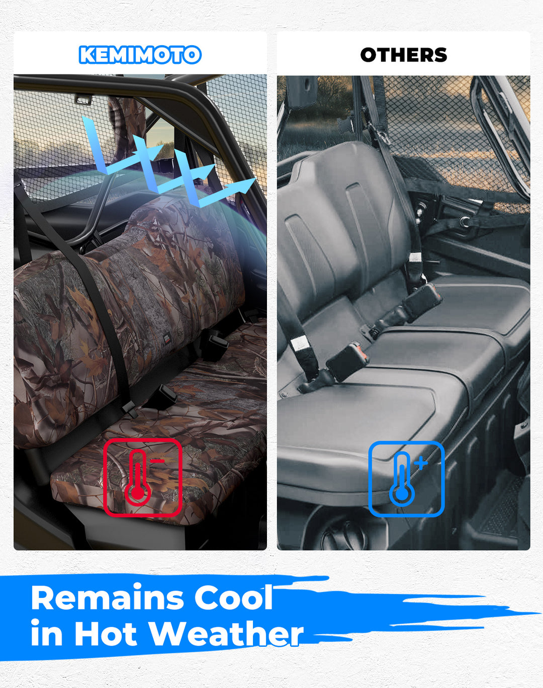 Camo Front Seat Cover for Pioneer 1000 2016-2025