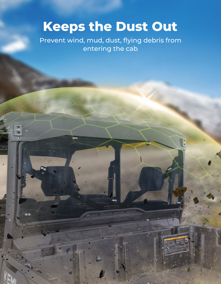 Rear Tinted Windshield for Can-Am Defender HD5/8 /10/MAX
