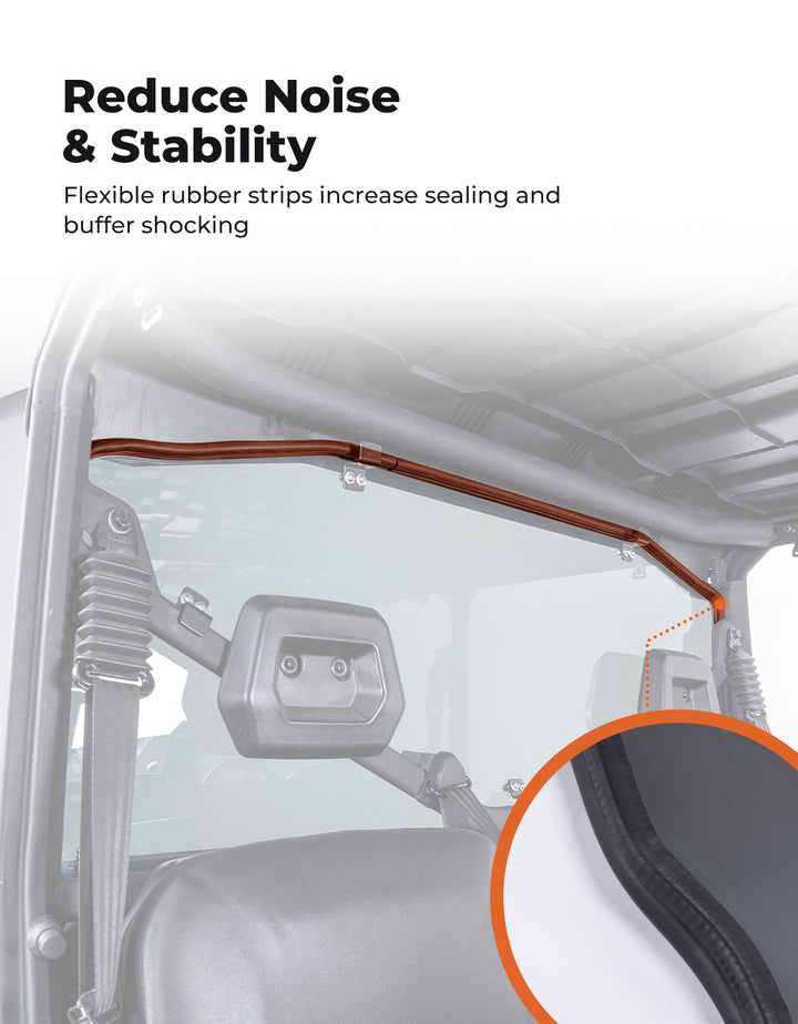 Rear Tinted Windshield for Can-Am Defender HD5/8 /10/MAX