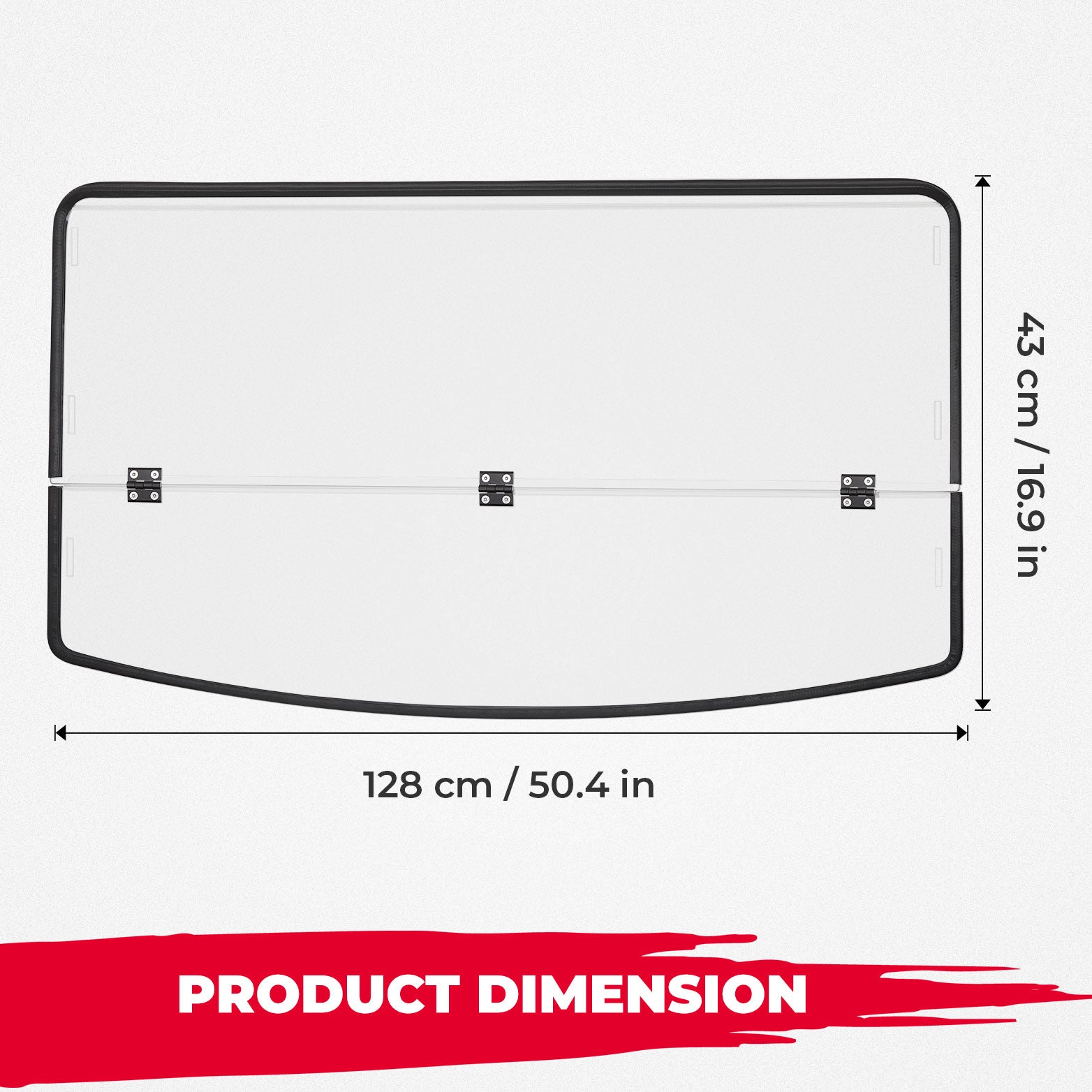 2-IN-1 Flip Up Windshield for Ranger 1000/XP 1000/Crew 2017-2026