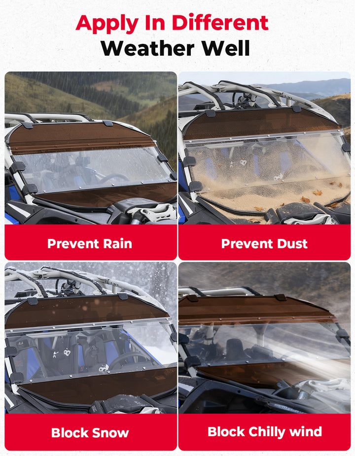 Tinted Full Windshield for Can Am Maverick X3/ MAX