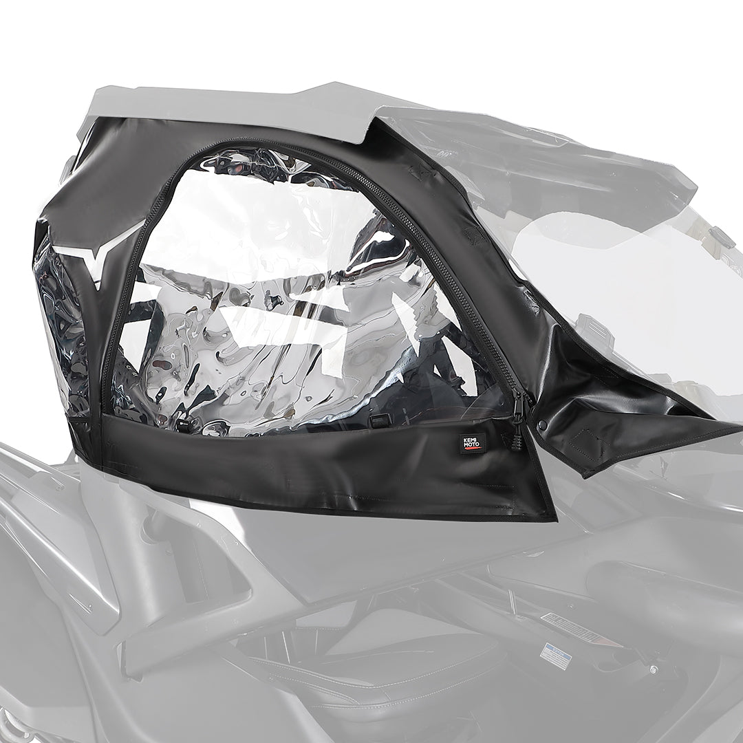 KEMIMOTO Soft Upper Door Set For CFMOTO ZFORCE 950 (2020-2024) – Black, PVC