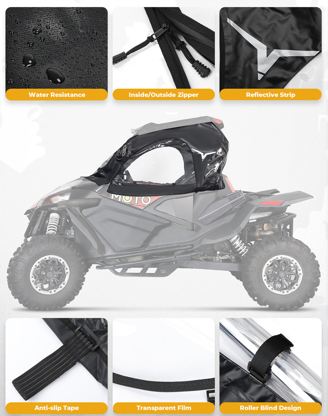 Soft Cab Enclosures Upper Door for CFMOTO ZForce 950