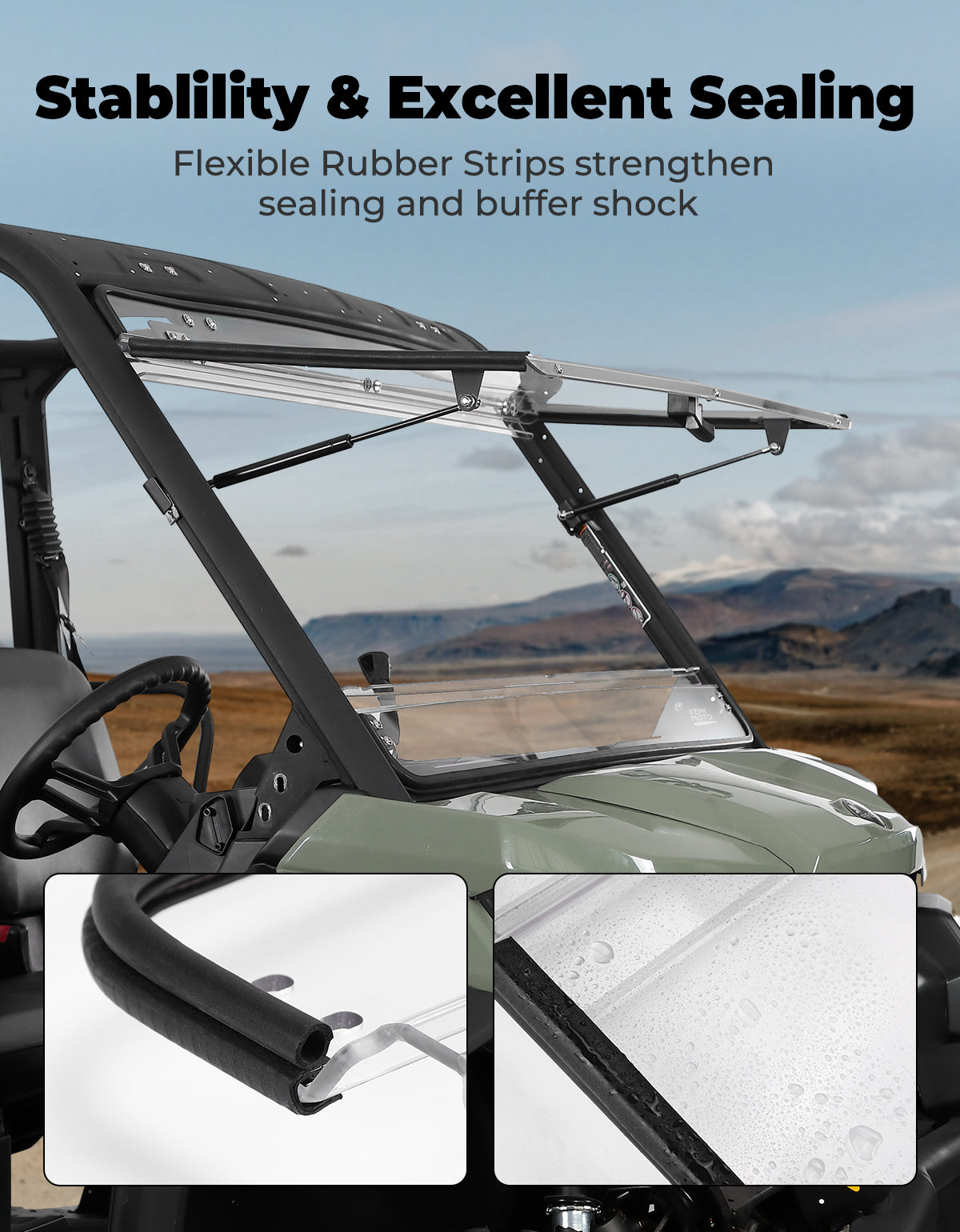2-in-1 Flip Windshield 1/5