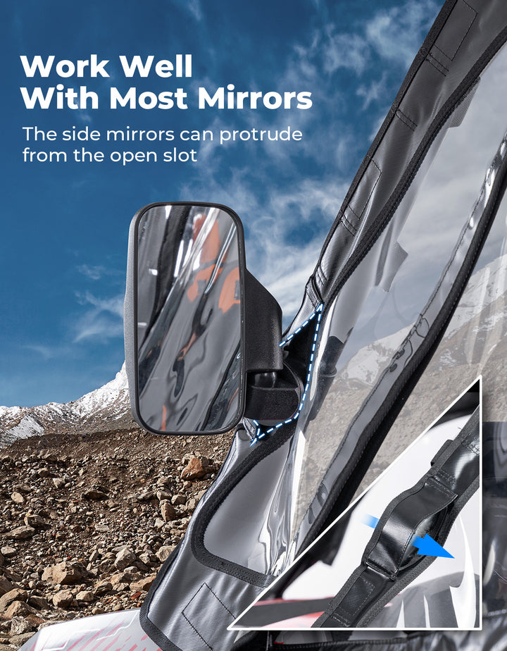Soft Upper Door Cab Enclosure Set for RZR XP 1000 2014-2023