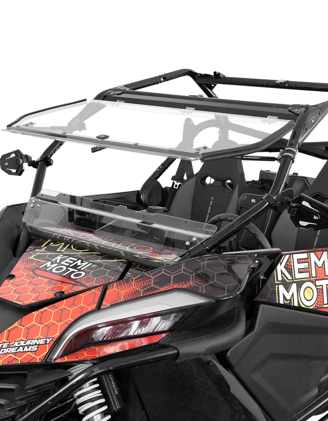 Folding 2-in-1 Flip Windshield for CFMOTO ZForce 950