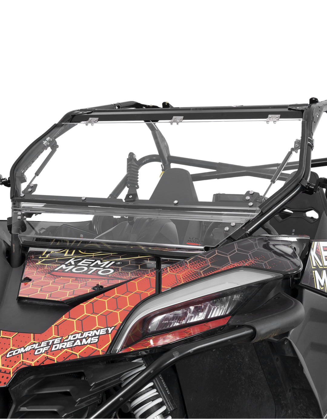 Folding 2-in-1 Flip Windshield for CFMOTO ZForce 950