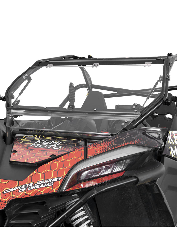 Folding 2-in-1 Flip Windshield for CFMOTO ZForce 950