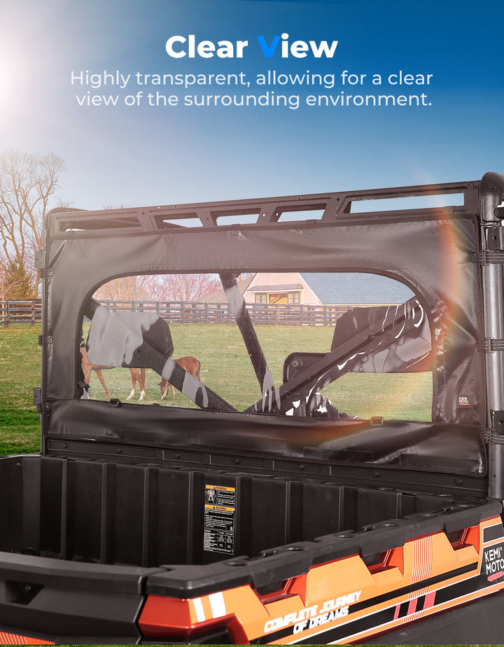 Rear Window Windshield for Polaris Ranger