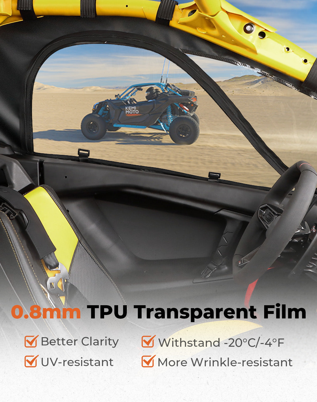 Soft Upper Doors for Can-Am Maverick R 2024