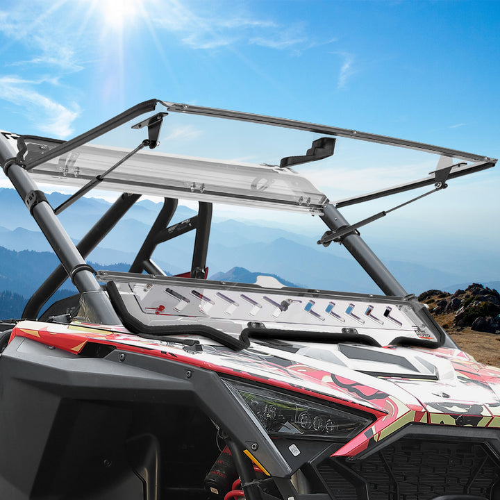 Upgraded Flip Windshield with Slide Window for 2020-2024 RZR PRO XP/4