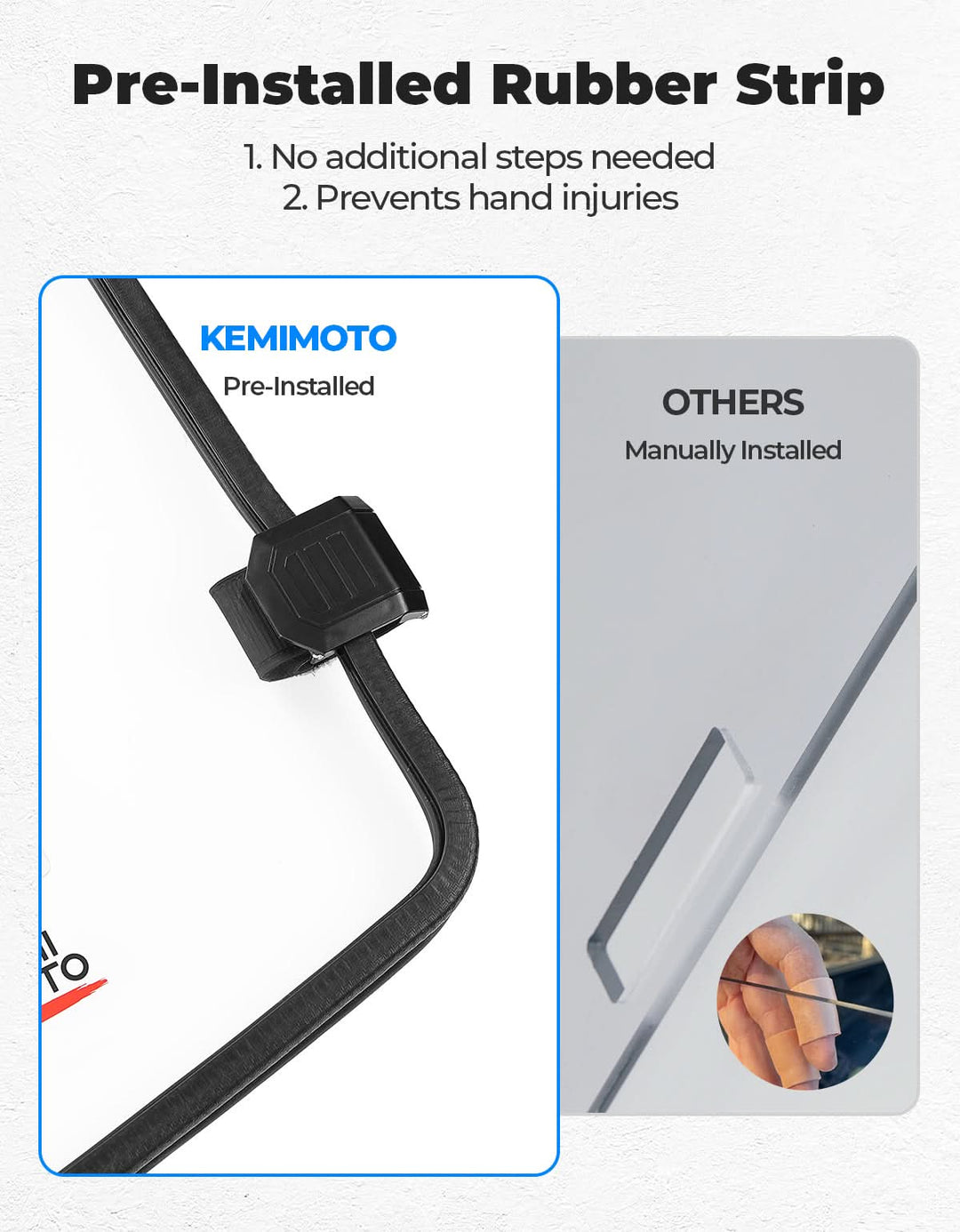 3-in-1 Vented Windshield for Polaris Ranger 1000 & XP 900/1000 (2014-2026) - Kemimoto