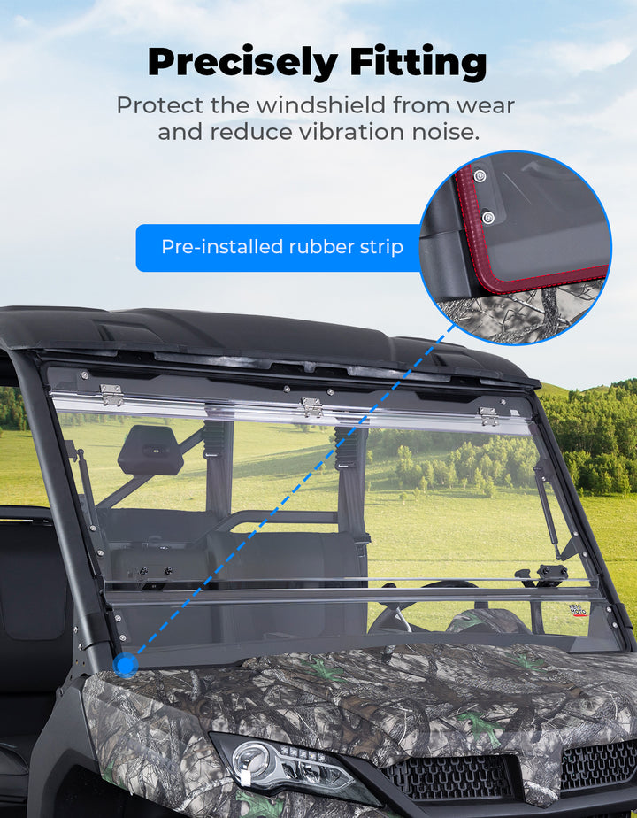 2-IN-1 Flip Windshield for CFMOTO UForce 1000 / 1000XL