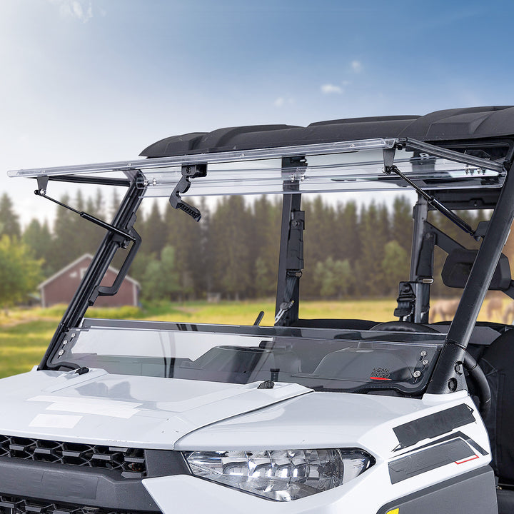 3-IN-1 Flip Windshield for Polaris Ranger XP 900/1000/ Crew XP 1000 2014-2025