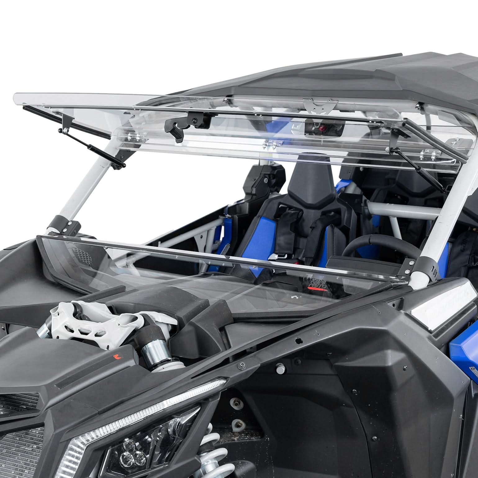 Clear 3-in-1 Front Flip Windshield for Can-Am X3 & X3 Max – Hard-Coated 1/4