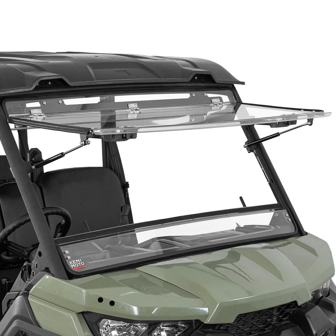 3-in-1 Flip Scratch-Resistant Windshield for Can-Am Defender & Defender Max HD5/HD8/HD10