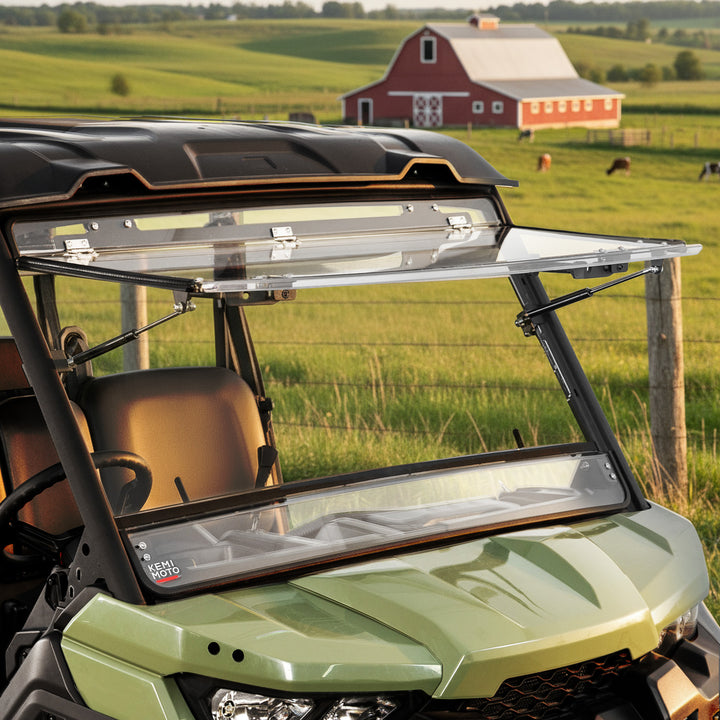 3-in-1 Flip Scratch-Resistant Windshield for Can-Am Defender & Defender Max HD5/HD8/HD10