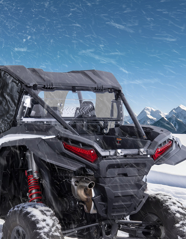 UTV Sliding Vented Clear Rear Windshield for 2024+ Polaris RZR XP 1000 / RZR XP4 1000