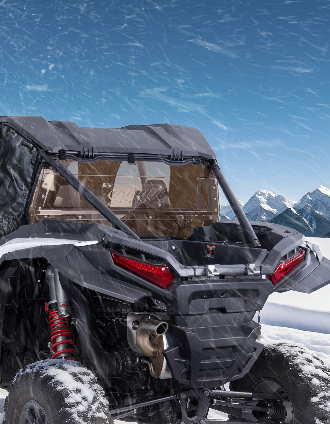 UTV Sliding Vented Tinted Rear Windshield for 2024+ Polaris RZR XP 1000 / RZR XP4 1000