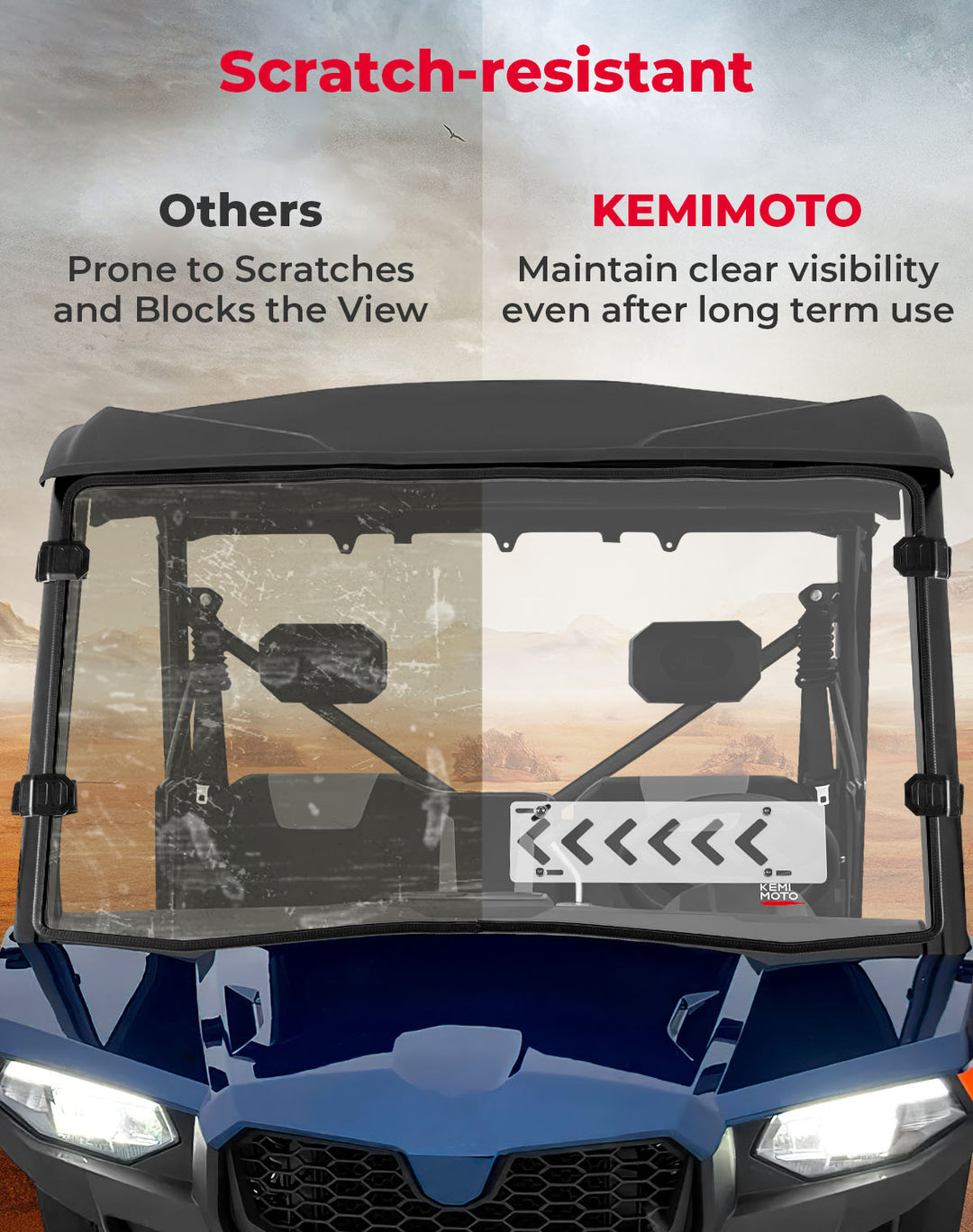 Vented Front Windshield for CFMOTO UFORCE 600|800XL