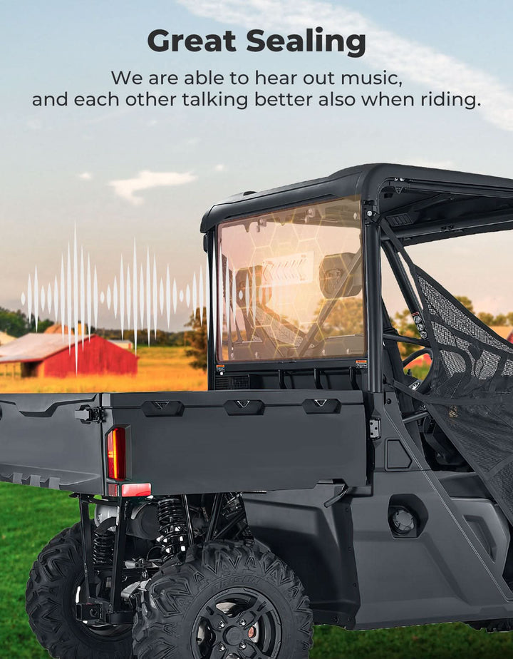 Sliding Vented Rear Window for CFMOTO UFORCE 600 (2021-2025) - Kemimoto