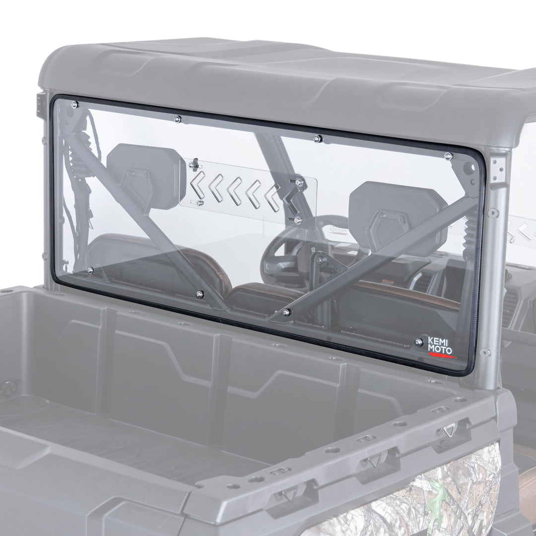 2-in-1 Vented Rear Windshield for CFMOTO UFORCE U10 Pro|XL