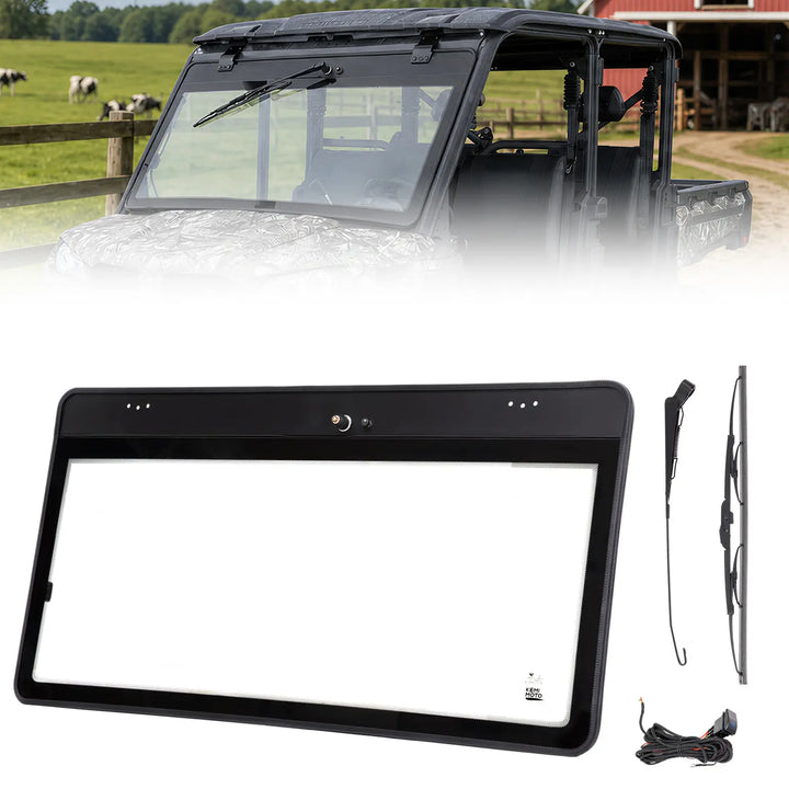 UTV 7mm Glass Windshield with Wipers  For CFMOTO UForce 1000/1000XL